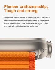 Montre Connectée Ultra – Écran AMOLED, NFC & Boussole