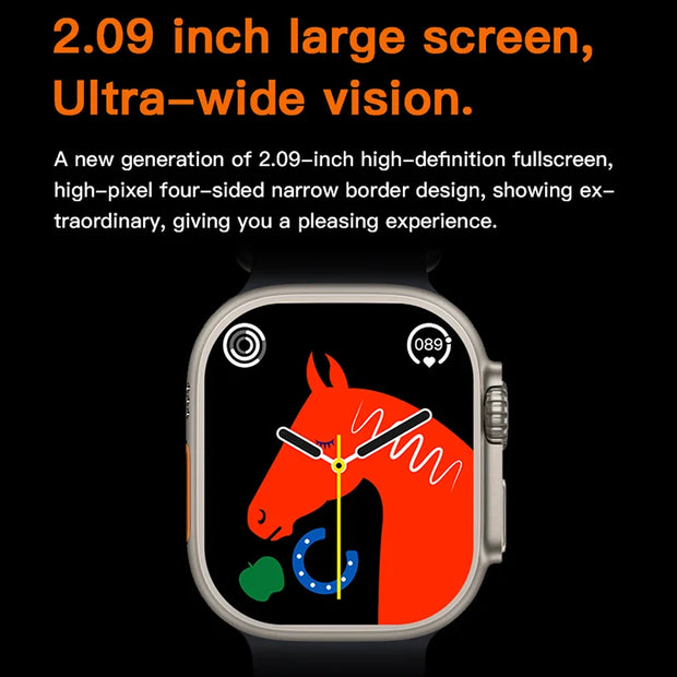 Montre Connectée Ultra – Écran AMOLED, NFC & Boussole