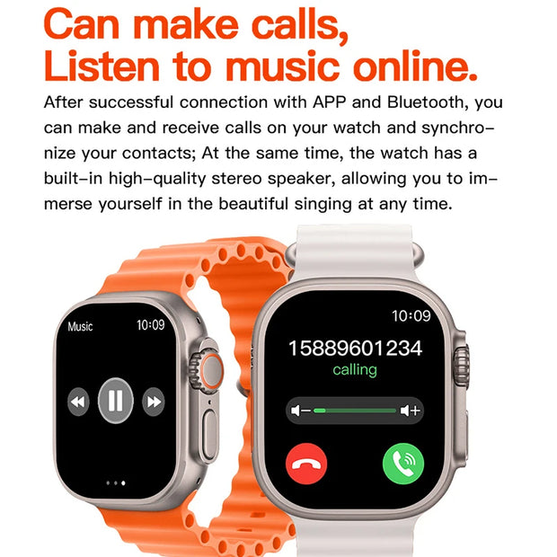 Montre Connectée Ultra – Écran AMOLED, NFC & Boussole