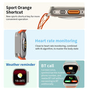 Montre Connectée Ultra – Écran AMOLED, NFC & Boussole