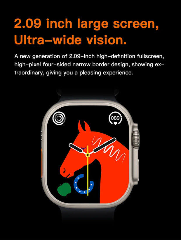 Montre Connectée Ultra – Écran AMOLED, NFC & Boussole