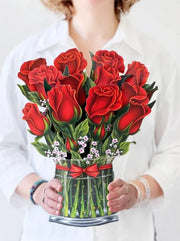 Carte de Vœux 3D Bouquet de Fleurs